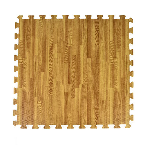 Interlocking wood flooring