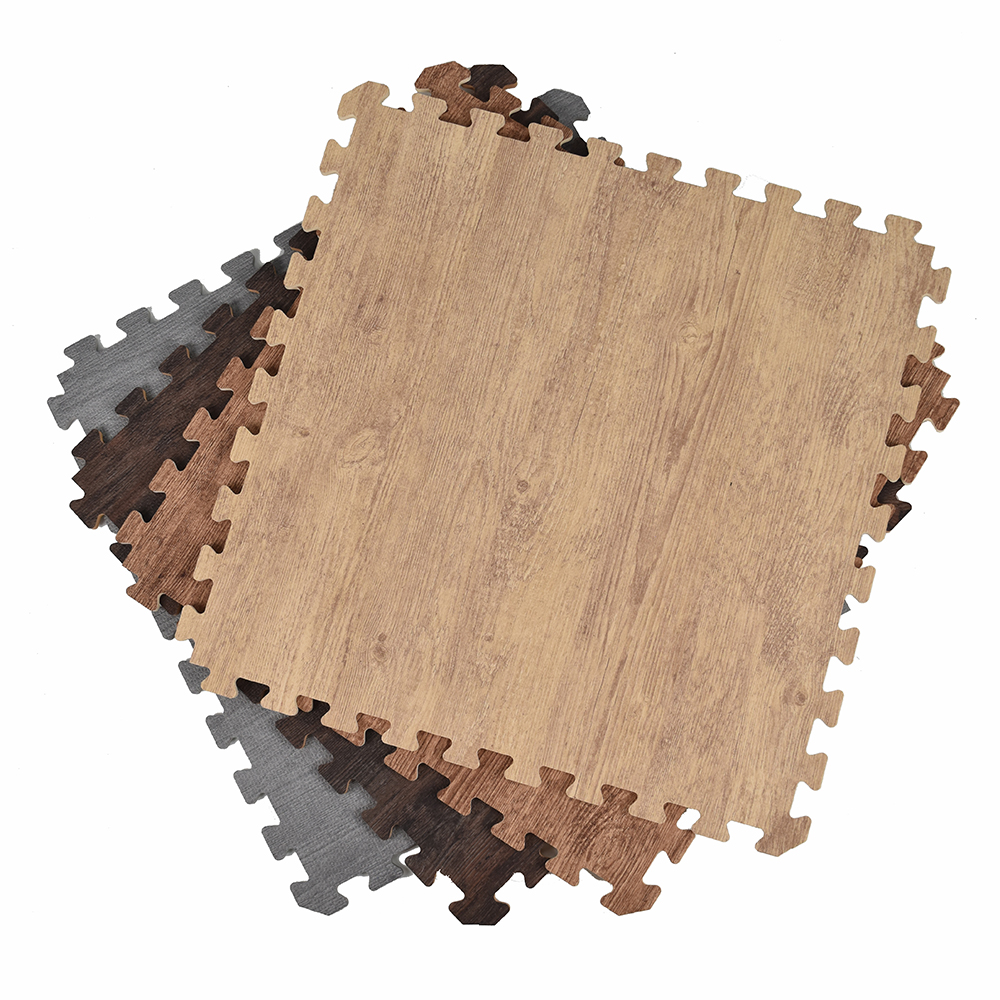 Wood Grain Foam Tiles