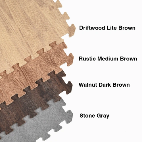 Wood Grain Foam Tiles