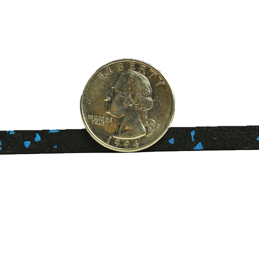 ForceFit West Athletic Rolled Rubber 10% Color 6 mm x 4 Ft. Wide Per SF coin view thickness
