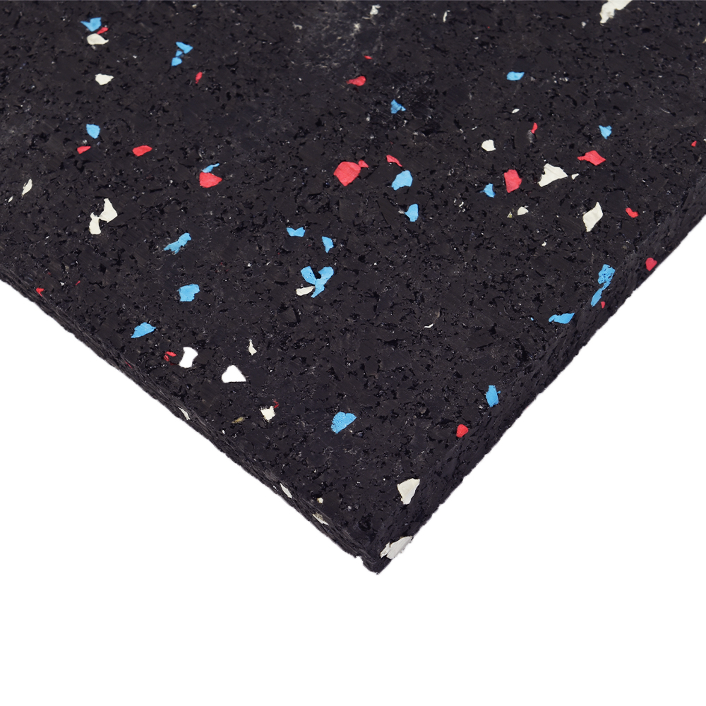 ForceFit West Athletic Rolled Rubber Regrind 8 mm x 4 Ft. Wide Per SF top corner