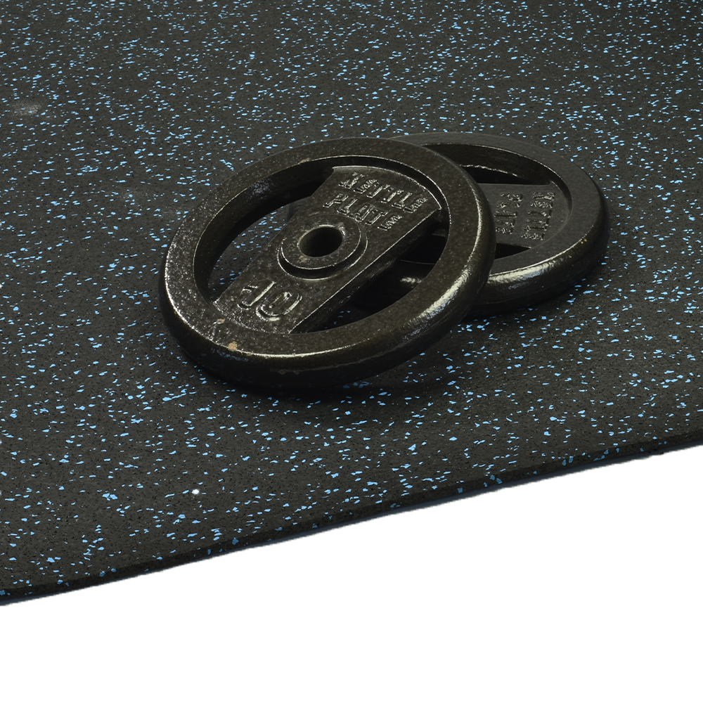 ForceFit Athletic Rolled Rubber 10% Color 1/2 Inch x 4 Ft. Wide Per SF Blue weights