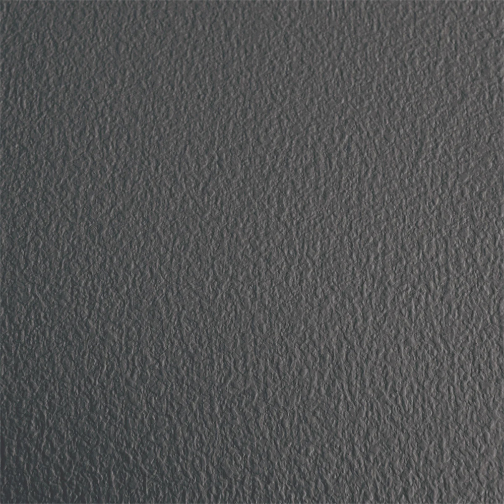 Close up of G-Floor Protective Kennel Floor Mat Ceramic Texture 50 Mil x 5x10 Ft. in slate gray
