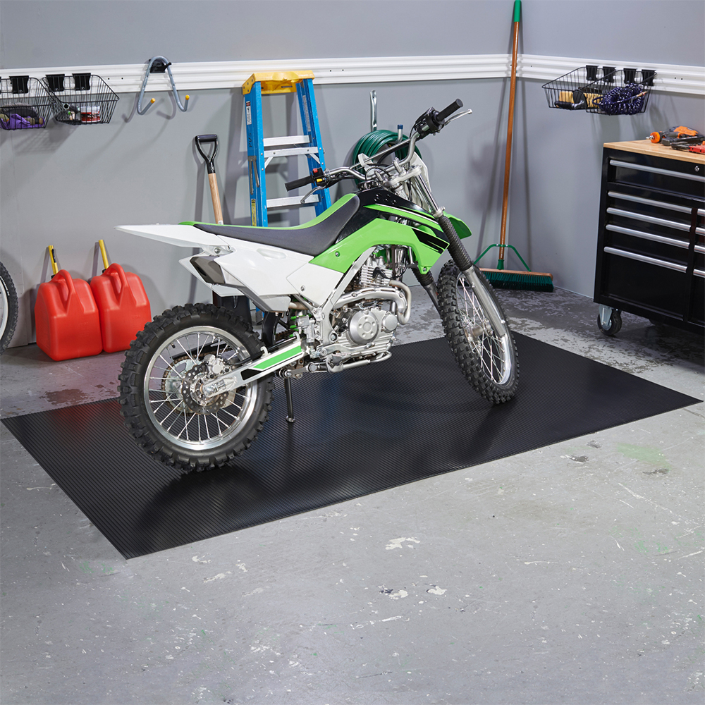 G-Floor Ribbed Tread Vinyl Multipurpose Roll 1.4 mm x 5x10 Ft. dirt bike