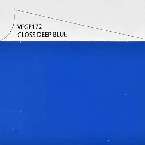 GamFloor Self Adhesive Vinyl Floor Roll 100 Ft Gloss Deep Blue