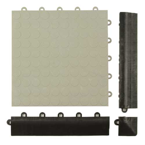 Click Tile Corner Border Gray Tile