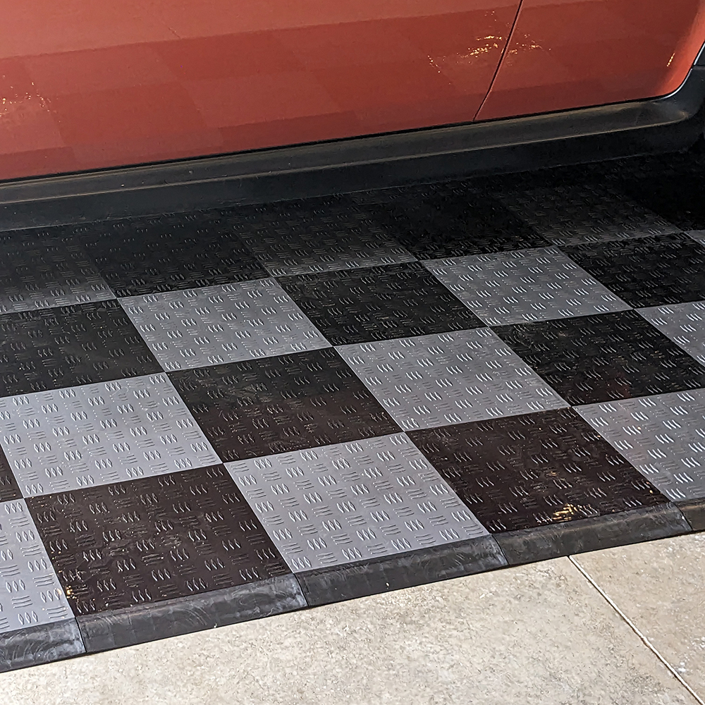 easy interlocking raised garage floor tiles