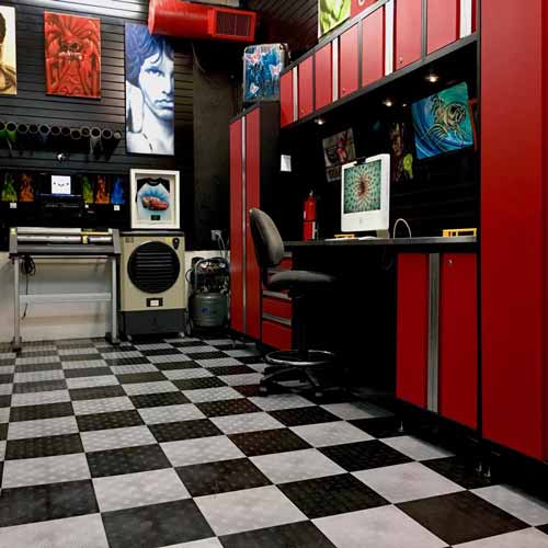 Garage Tiles for Man Cave Flooring