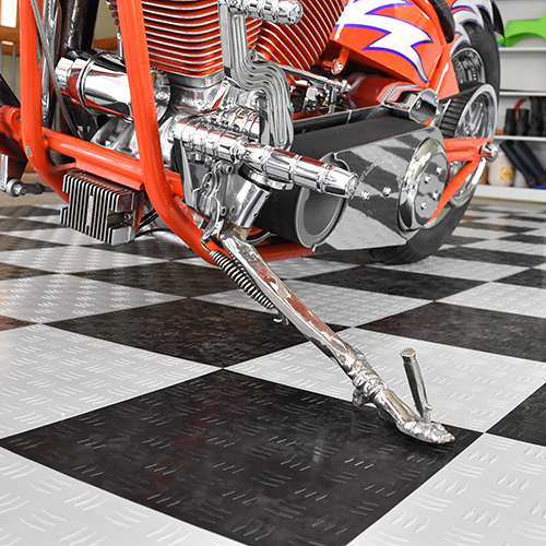motorcycle garage mats tiles