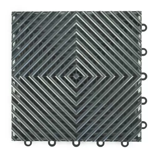 hard plastic perforated garage floor tiles