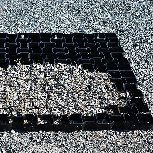 installing pavers over rocks