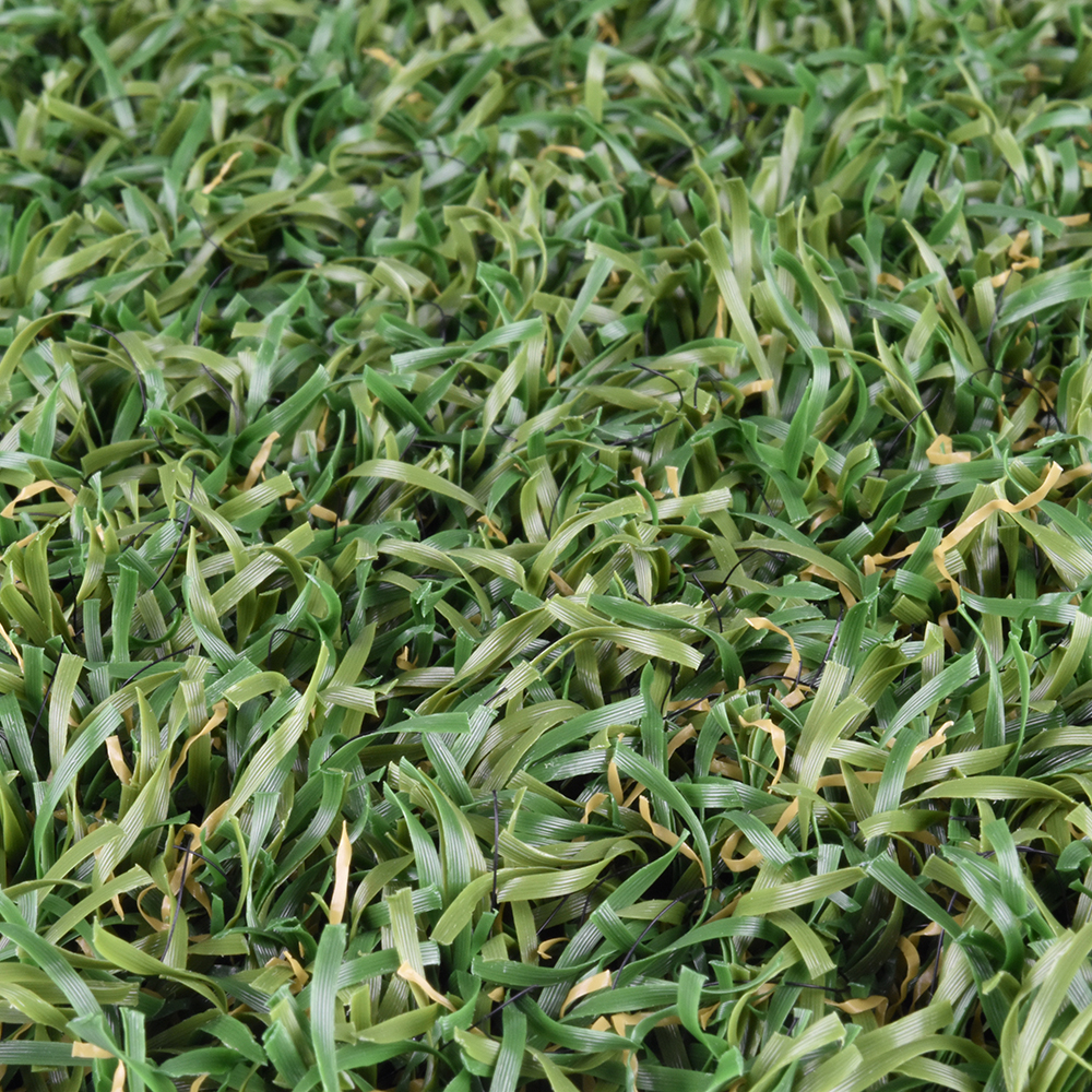 close up of artificial outdoor turf grass