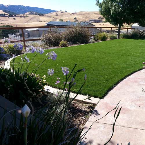 artificial turf over dirt