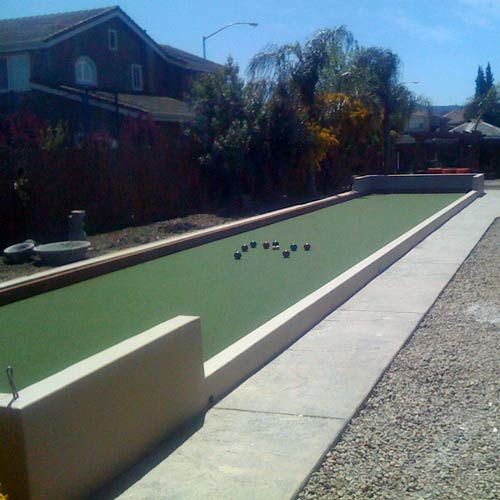 artificial turf over dirt