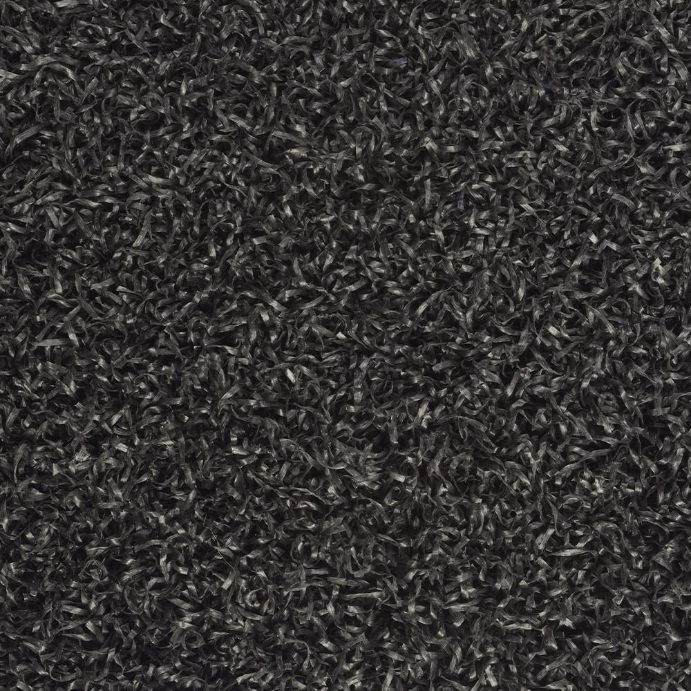 Drill Turf Max Artificial Grass Turf Colors 5mm Padded 3/4 Inch x 15 Ft. Wide Per SF black texture close up