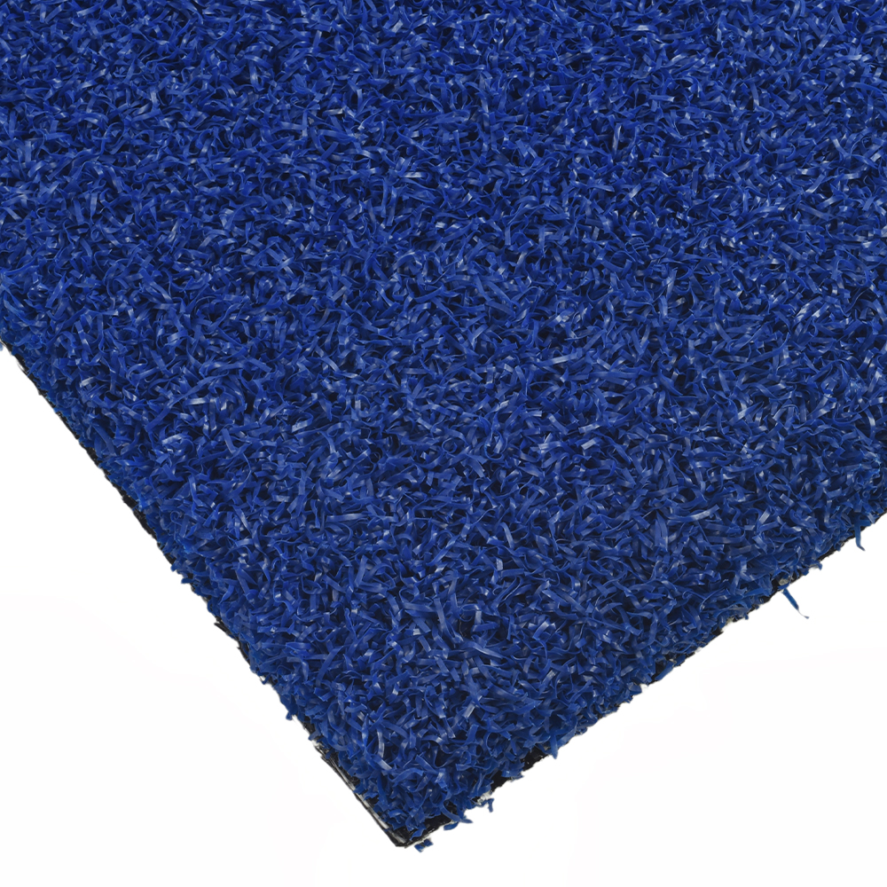 Drill Turf Max Artificial Grass Turf Colors 3/4 Inch x 15 Ft. Wide Per SF corner in blue