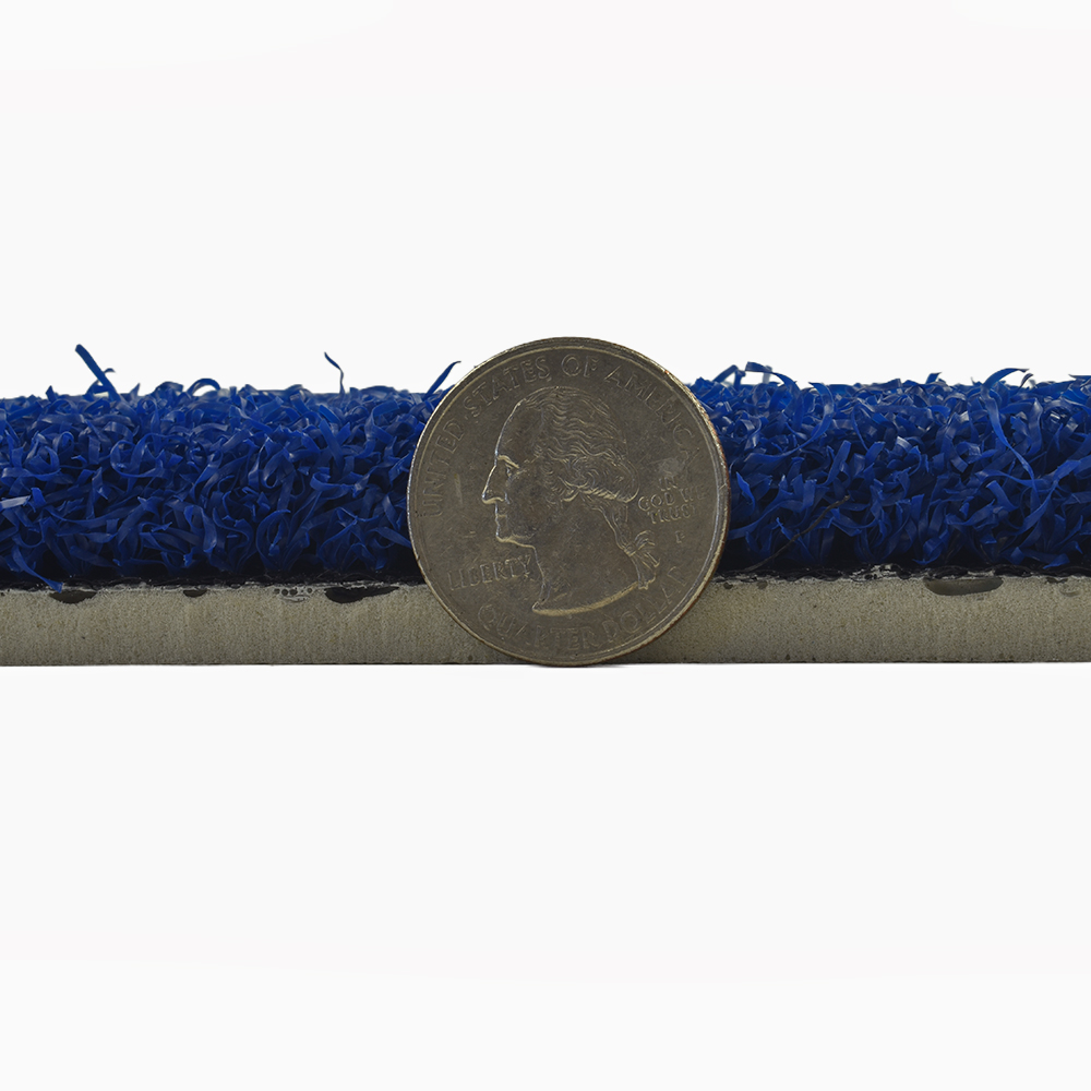 Drill Turf Max Artificial Grass Turf Colors 5mm Padded 3/4 Inch x 15 Ft. Wide Per SF thickness compared to a quarter