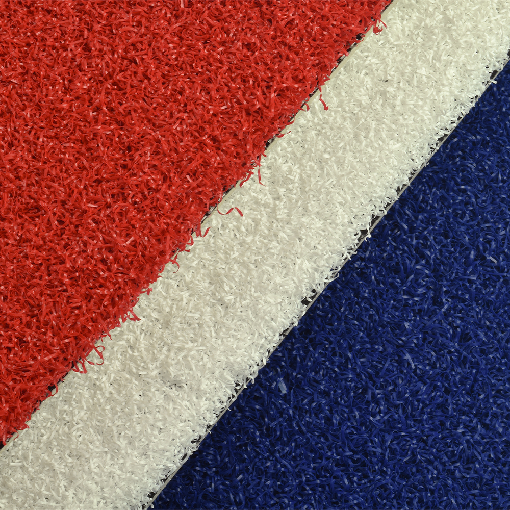 Red, white and blue colors of Drill Turf Max Artificial Grass Turf Colors 3/4 Inch x 15 Ft. Wide Per SF