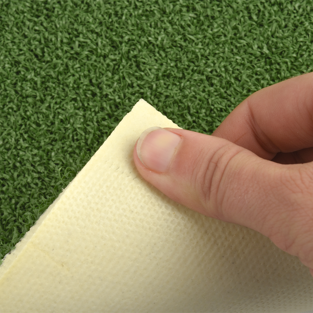 Drill Turf Max Artificial Grass Turf 5mm Padded 3/4 Inch x 15 Ft. Wide Per SF corner curled with backing