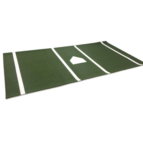 corkball or baseball homeplate turf mat