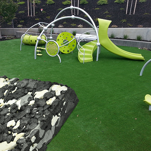 Artificial Turf Playground Padded Surface per SF Installed 