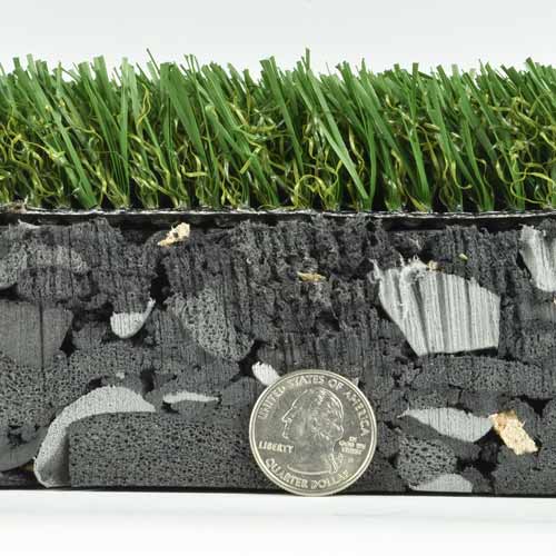 How much does padding affect the cost of playground turf
