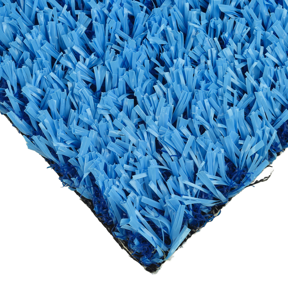 Lagoon Blue Turf V-Max Artificial Grass top corner view