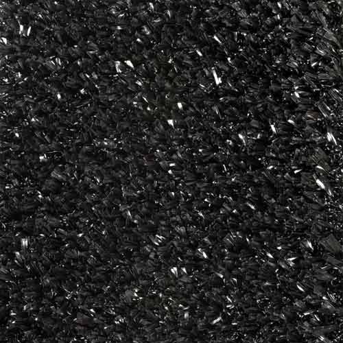 black artificial turf