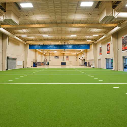 indoor turf for large training facility