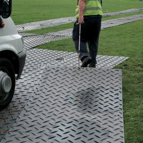  Ground Protection Mats 2x8 ft Black roadway one man moving mat