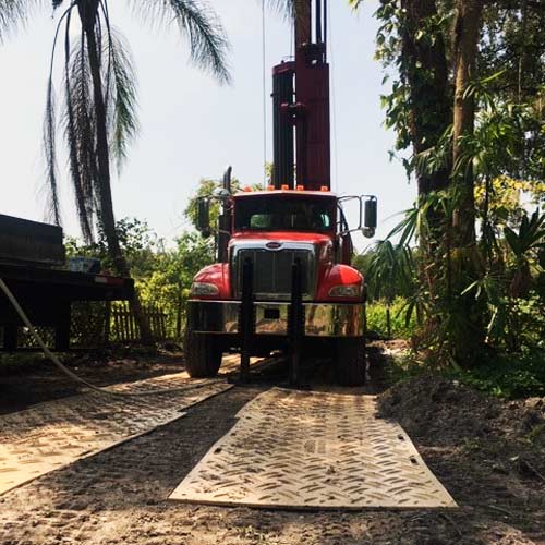 Heavy Duty Ground Protection Mats for Heavy Equipment Tree Service Trucks
