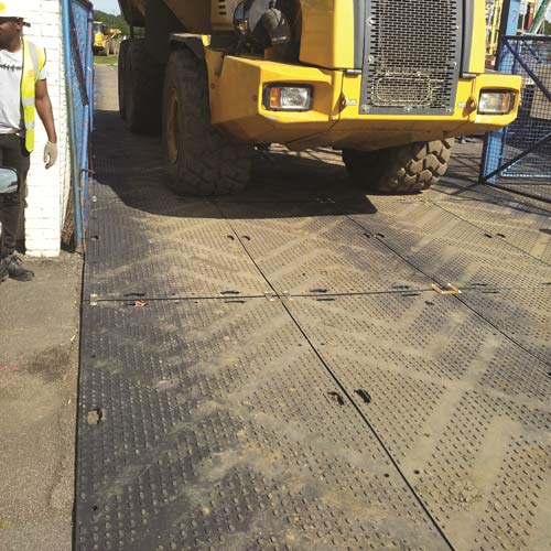 Construction Area portable ground access mats