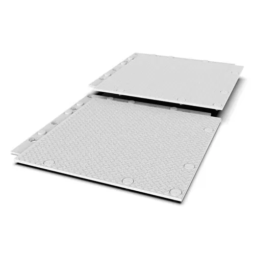 Matrax Heavy Duty Drivable Composite Mats 4x4 Ft White 4x4 integrated cam lock.
