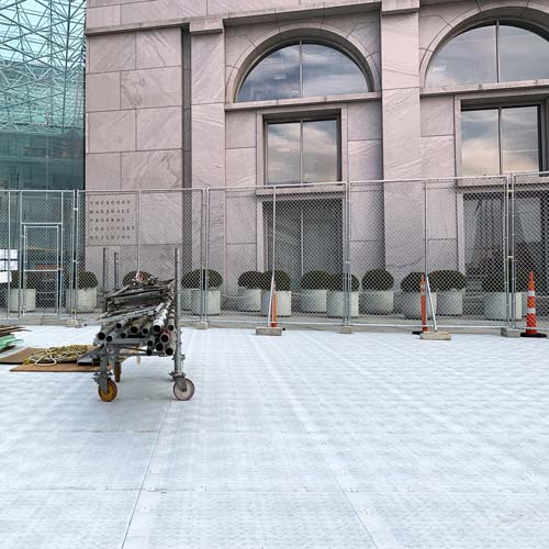 Matrix Light Duty Pedestrian Mats for Temporary Outdoor Flooring