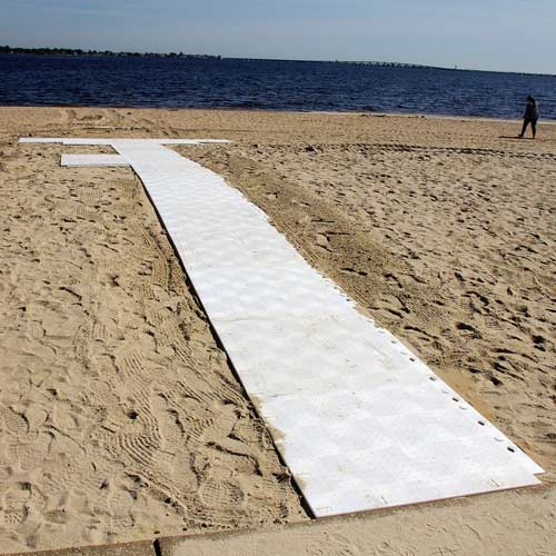 Outdoor flooring over sand Polyethylene Plastic