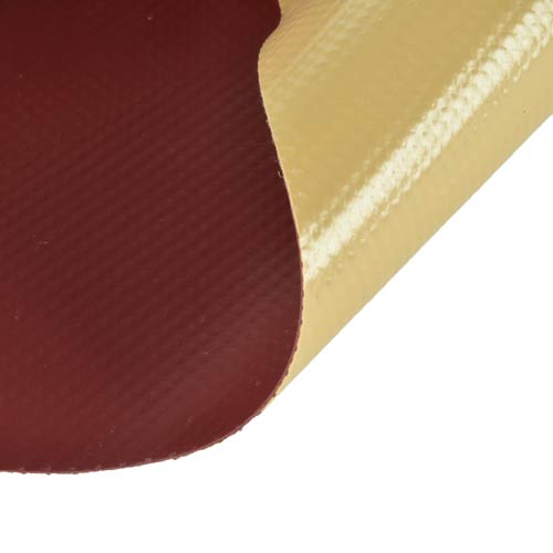 Gym Floor Cover uses durable 32 oz Vinyl per SF burgundy tan