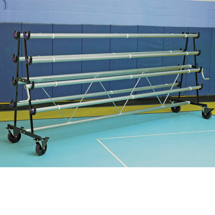 empty gym floor cover rack