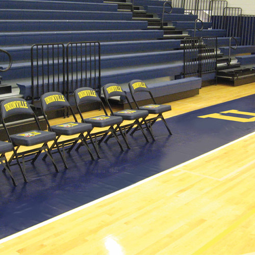 Gym Floor Cover 32 oz Vinyl Runner 5 x 50 Ft Navy Blue