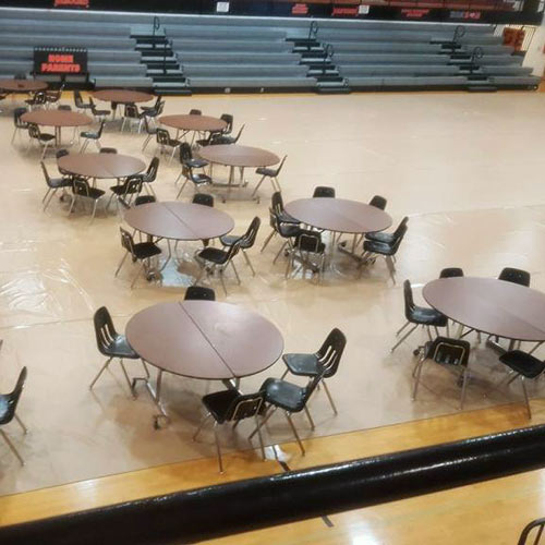 Gym Floor Cover Made of Vinyl Material