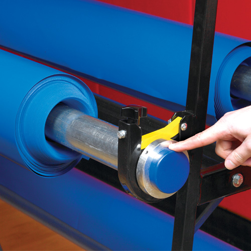 Premium Safety Storage Racks 10 Rollers safety collars.