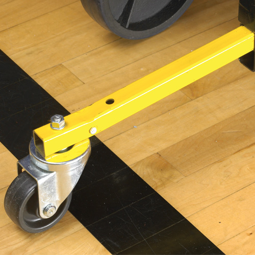 Gym Floor Cover Racks Safety Leg and Wheel