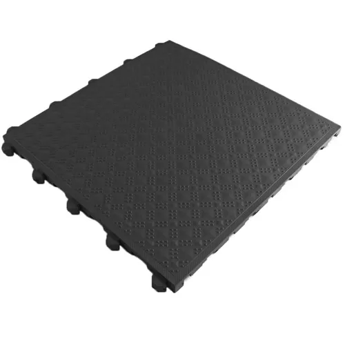 PVC Plastic Comfort Matta Black Tile