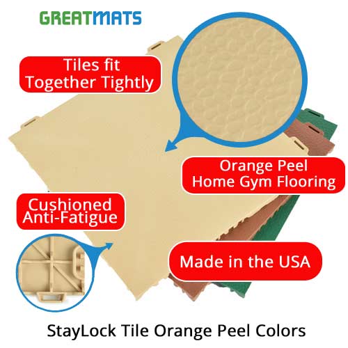 Staylock Tile PVC athletic flooring