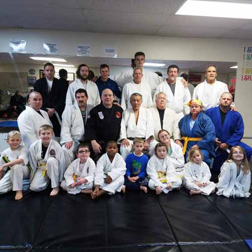 Jujitus Academy with folding martial arts mats