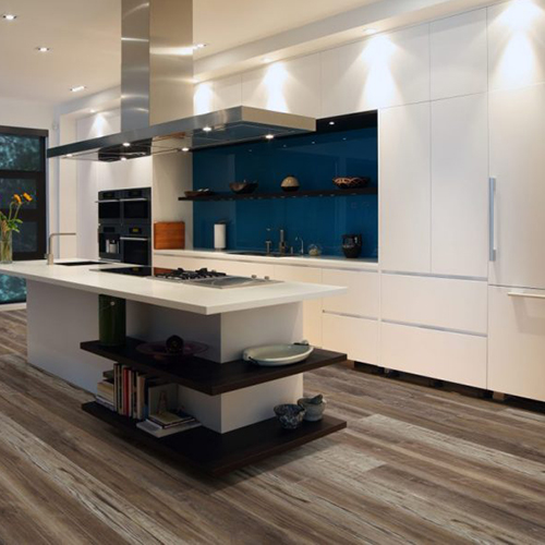 vinyl plank flooring in a kitchen