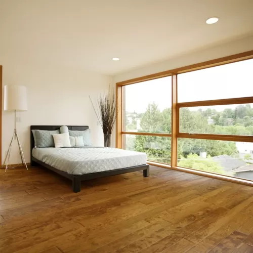 Wilderness Edge Engineered Hardwood Flooring 36.3 Sq Ft per Carton Golden Brown Bedroom