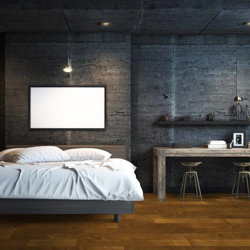 bedroom hardwood flooring