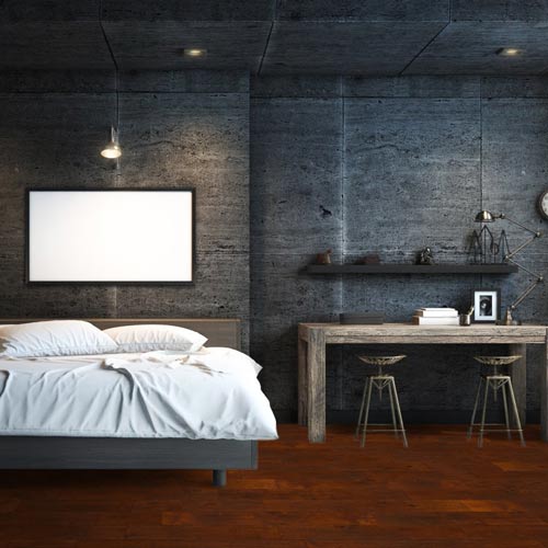 bedroom hardwood floor planks