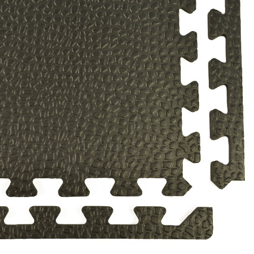 installing rubber-like foam flooring over concrete