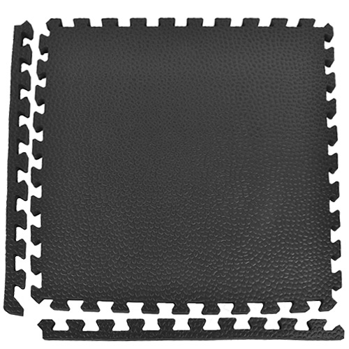 Exercise mat on sale floor tiles